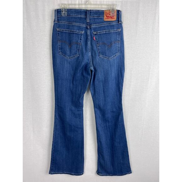 Levi's Jeans High Rise Flare 726 Medium Wash Denim Boho Western Casual Trendy - Picture 2 of 8